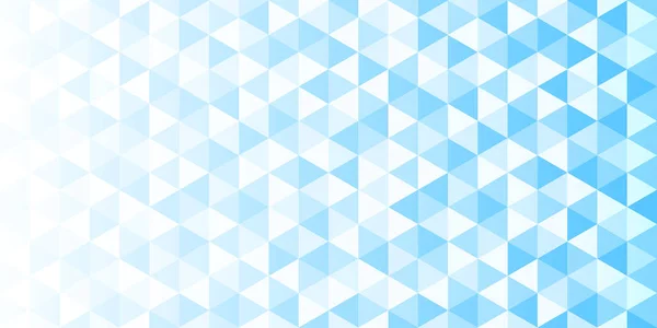Біло Синій Градієнтний Трикутний Візерунок Абстрактний Геометричний Багатокутний Фон — стоковий вектор
