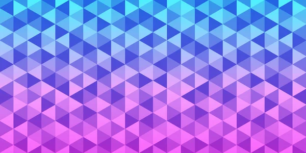 蓝色和紫色渐变三角形图案 抽象几何多边形背景 — 图库矢量图片