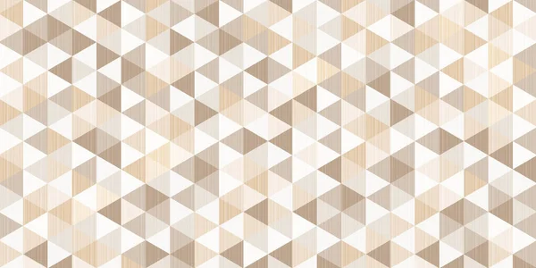 Bruin Driehoekig Patroon Met Lijntracering Binnen Abstracte Geometrische Veelhoekige Achtergrond — Stockvector