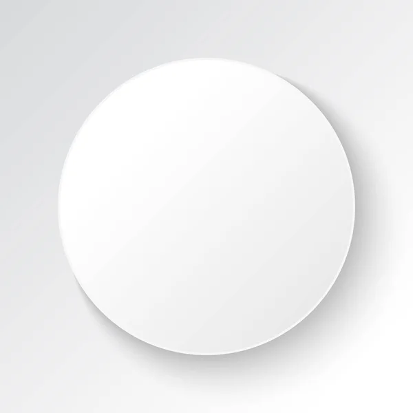 Λευκό Πανό Κύκλου Κενό Χώρο — Διανυσματικό Αρχείο