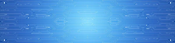 Абстрактні Технології Фон Синій Шаблон Плати Мікрочіп Лінія Електропередач — стоковий вектор