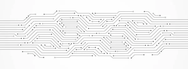 Tecnologia Abstrata Fundo Placa Circuito Microchip —  Vetores de Stock