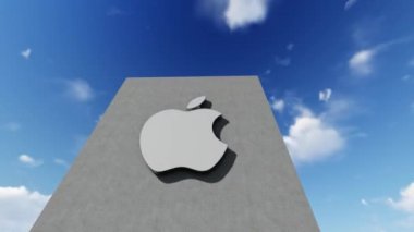 Apple logosu, sadece editör kullanımı, 3 boyutlu animasyon, zaman aşımı
