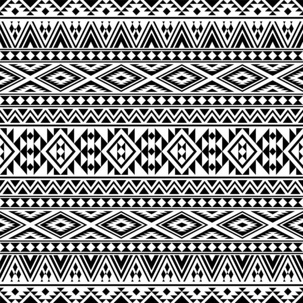 Γεωμετρική Χωρίς Ραφή Έθνικ Μοτίβο Υφή Σχεδιασμό Φόντο Μαύρο Λευκό Royalty Free Εικονογραφήσεις Αρχείου