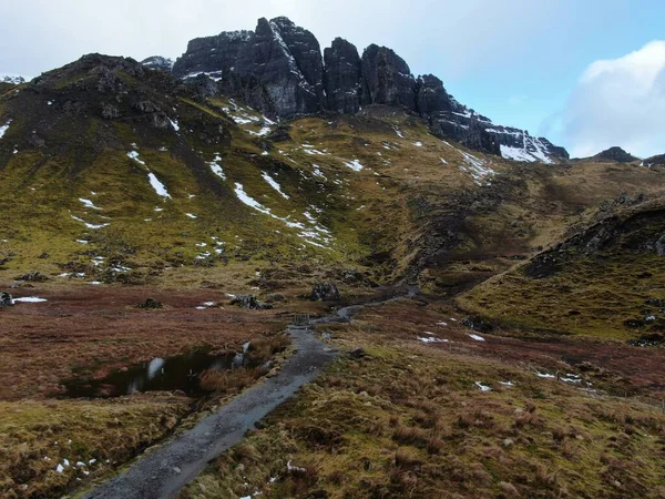 Camino Hacia Anciano Storr Isla Skye Escocia —  Fotos de Stock