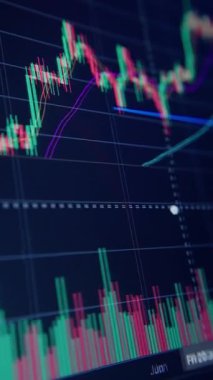 Market Trend Visuals. Grafik Piyasa Sinyalleri Görüntüsü. Piyasa Hareketlerinin ve Cue 'ların Grafik Tasviri. Görsel Çizelge Çizelgesi Piyasa Eğilimleri ve Teknik Göstergeler