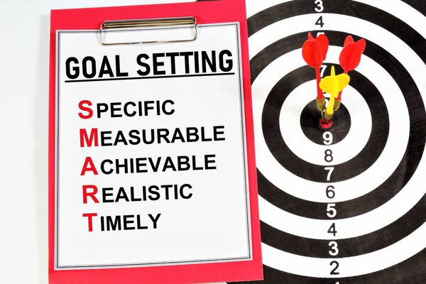 Goal setting. A text label in the planning notebook. A promising idea, project, development of a method for solving problems of stable competitive advantage in business and education.