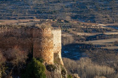Brihuega, Guadalajara, Castilla la la Mancha ortaçağ duvarının bir parçası.