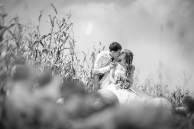 Doğa yürüyüşüne düğün