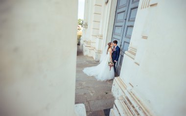 Doğa yürüyüşüne düğün