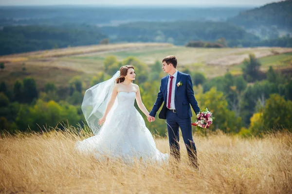 Doğa yürüyüşüne düğün