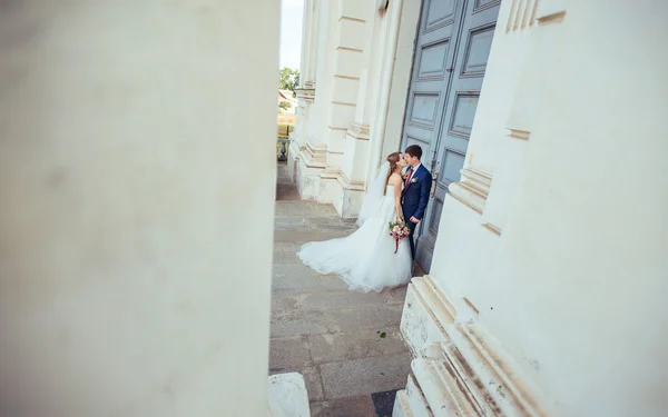 Boda paseo por la naturaleza — Foto de Stock