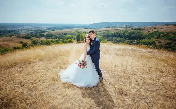 自然に結婚式散歩 — ストック写真