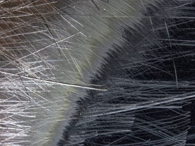 Metal doku metal bir dosya ile çizilmiş..