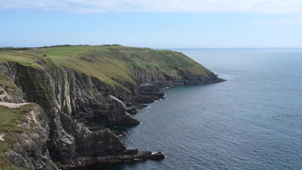 Old Head Sea Cliffs Dans Comté Cork Irlande — Video