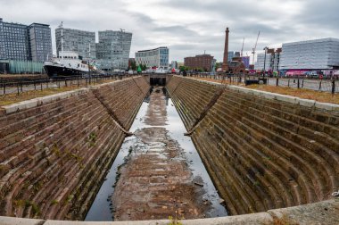 Liverpool, UK- 18 Temmuz 2025, Liverpool 'daki Albert Rıhtımı.
