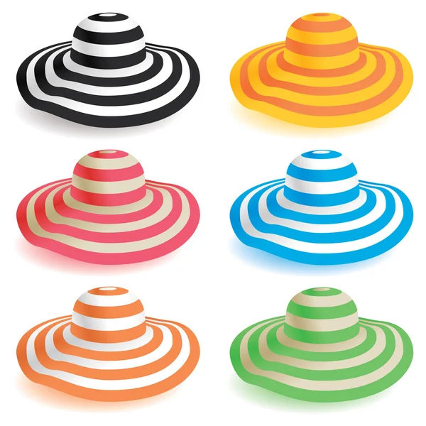 Sombrero de playa floppy — Vector de stock