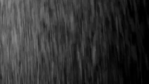 Uhd Loop Rain Drops Falling Alpha Drizzle Water Rain High — Vídeo de Stock