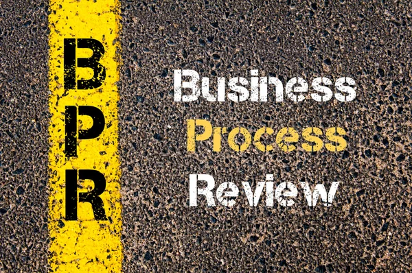 Acrónimo de negócio BPR Business Process Review — Fotografia de Stock