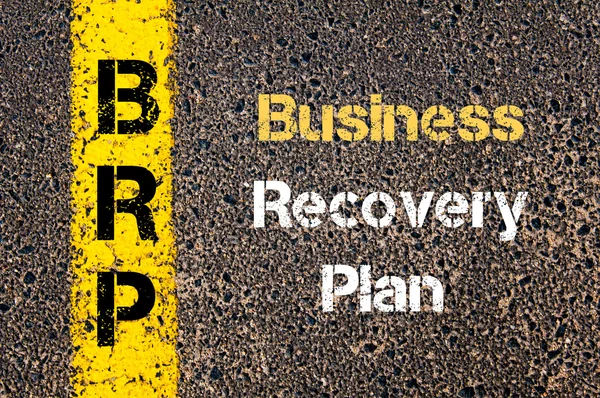 Acrónimo de negócio BRP Business Recovery Plan — Fotografia de Stock