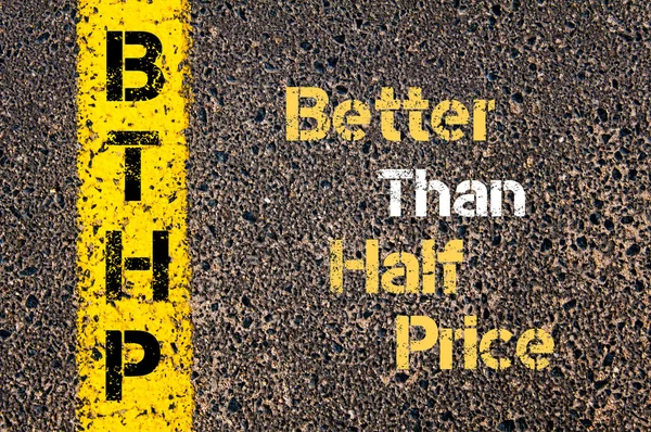Business Acronym BTHP Better Than Half Price — Stock Photo, Image