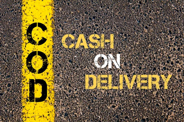 Бизнес-акроним COD CASH ON DELIVERY — стоковое фото