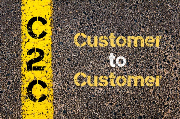 Acronyme d'entreprise C2C Customer to Customer — Photo