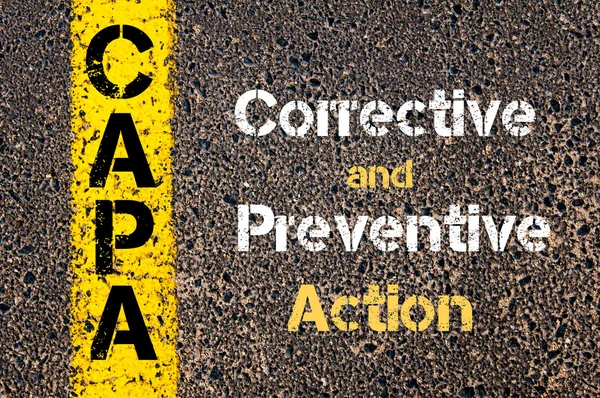 Acrónimo comercial CAPA Corrective and Preventive action — Foto de Stock