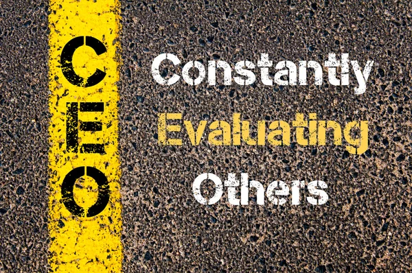 Business Acronym CEO Constantly Evaluating Others — Stok fotoğraf