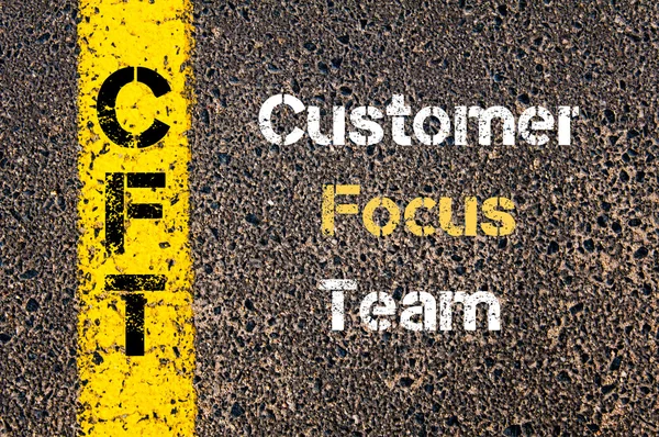 Деловое сокращение CFT Customer Focus Group — стоковое фото
