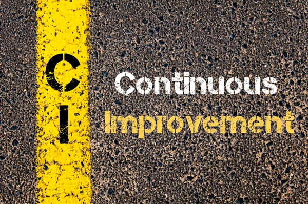 Business Acronym CI Continuous Improvement — Stok fotoğraf