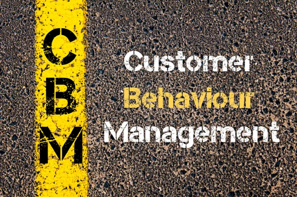 Бизнес-акроним CBM Управление поведением клиентов — стоковое фото