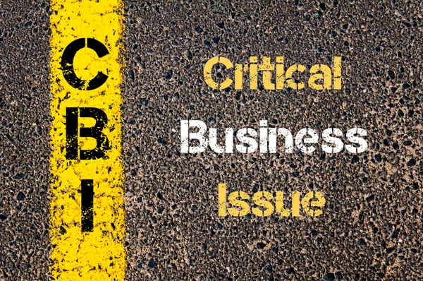 Business Acronym CBI Critical Business Issue — Stockfoto