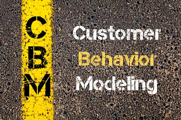 Business Acronym CBM Customer Behavior Modeling — Stok fotoğraf