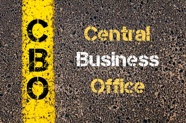 Business Acronym CBO Central Business Office — Stock fotografie