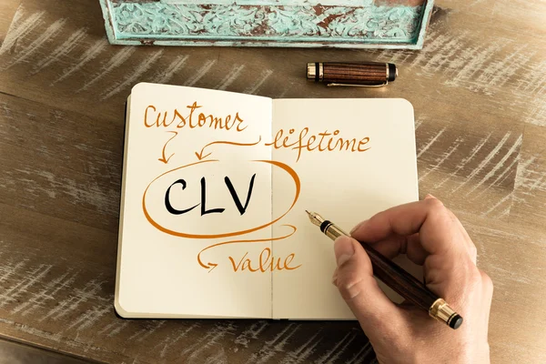 Business akronym Clv som Customer Lifetime Value — Stockfoto