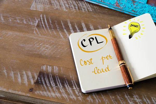 Business Acronym CPL COST PER LEAD — Stockfoto