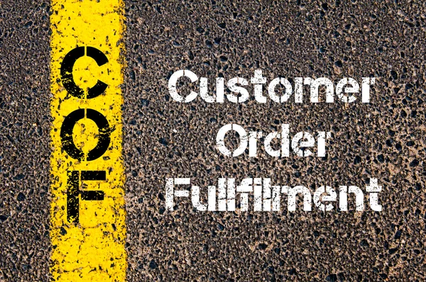 Business Acronym COF Customer Order Fullfilment — Stock Fotó