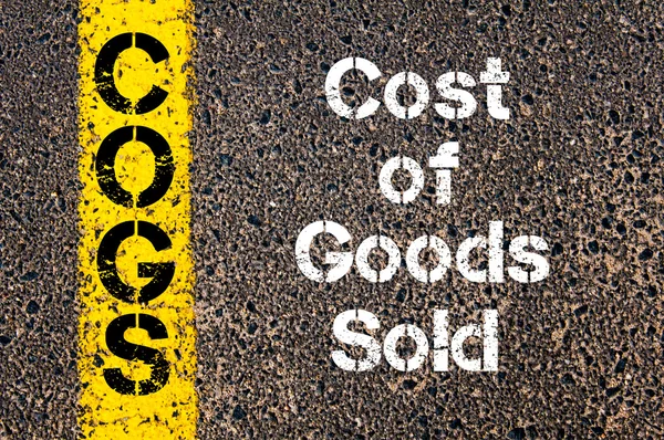 Business Acronym COGS Cost Of Goods Sold — Zdjęcie stockowe