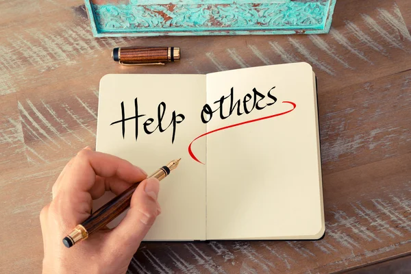 Written text Help Others — Stock Photo, Image