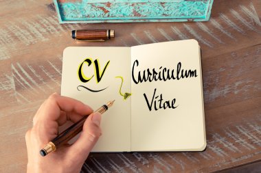Acronym CV as Curriculum Vitae