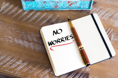 Written text NO WORRIES