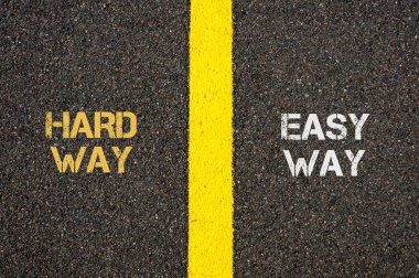 Sabit şekilde basit yol karşı zıt kavramı