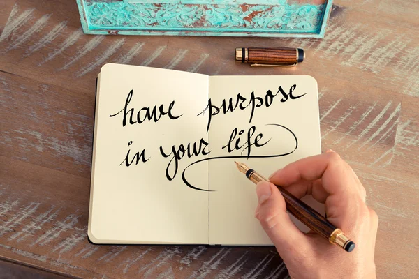 Ter propósito em sua vida — Fotografia de Stock