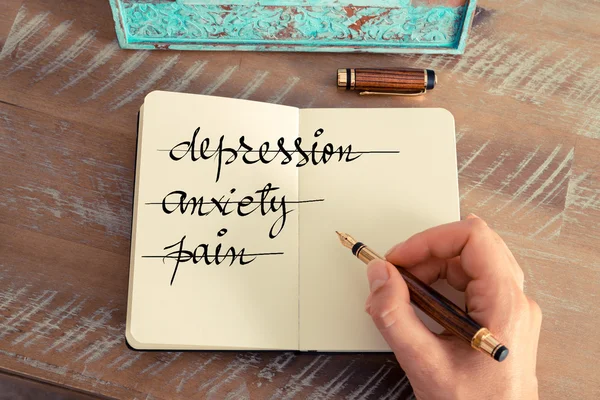 Give up Depression, Anxiety, Pain — Stock Photo, Image