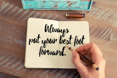 Alıntı Inspirational kavram resmi olarak el yazısı