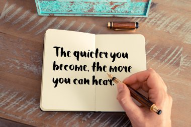 Alıntı Inspirational kavram resmi olarak el yazısı
