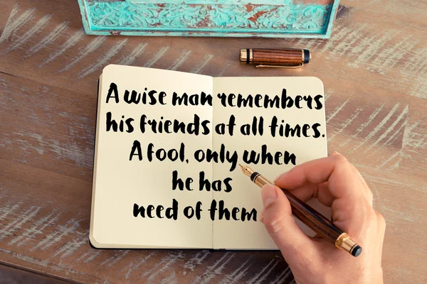 Handwritten quote as inspirational concept image — Stock Photo, Image