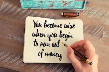 Alıntı Inspirational kavram resmi olarak el yazısı
