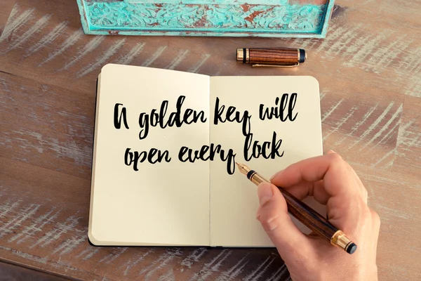 Handwritten quote as inspirational concept image — Stock Photo, Image